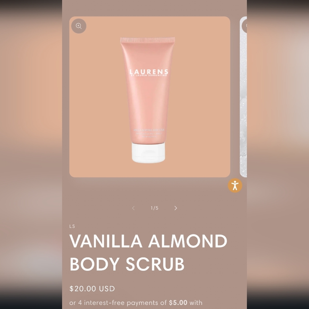 Laurens Vanilla Almond Body Scrub